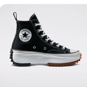 Converse Run Hike High-Top Platform Sneakers Womens size 9 Black
